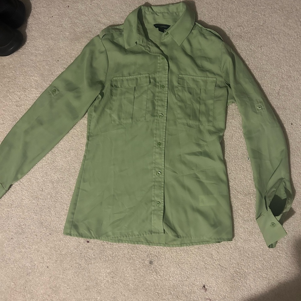 Banana Republic Sage Green Shirt